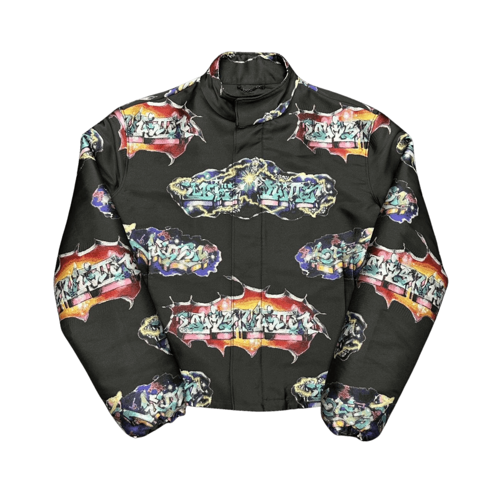 Louis Vuitton Virgil Abloh Graffiti Blouson Jacket Black