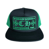 Chrome Hearts CH Hollywood Trucker Hat Black/Green