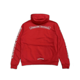 Chrome Hearts Scroll Logo Hoodie Red