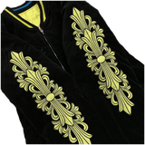 Chrome Hearts Matty Boy Flaming Youth Reversible Souvenir Jacket Black Yellow