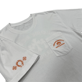 Chrome Hearts Men's White and Orange T-Shirt