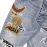 Amiri Biker Patch Jean Clay Indigo - Morely TrendsAMIRI Type here:)