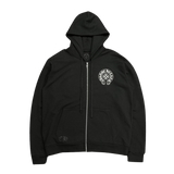 Chrome Hearts Manchester Exclusive Horseshoe Logo Zip Up Hoodie Black