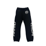 Chrome Hearts All Over Monogram Horseshoe Logo Sweatpants Black
