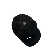 Chrome Hearts Leather Star Trucker Hat Black/White