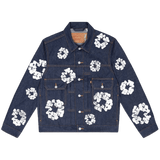 Denim Tears Type II All Over Wreath Jacket Indigo Denim - Morely TrendsDenim Tears Type here:)