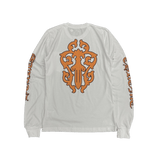 Chrome Hearts Stripe Dagger Logo Long Sleeve T-Shirt White - Morely TrendsChrome Hearts Type here:)