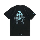 Chrome Hearts Blue Triple Cross T-Shirt Black - Morely TrendsChrome Hearts Type here:)