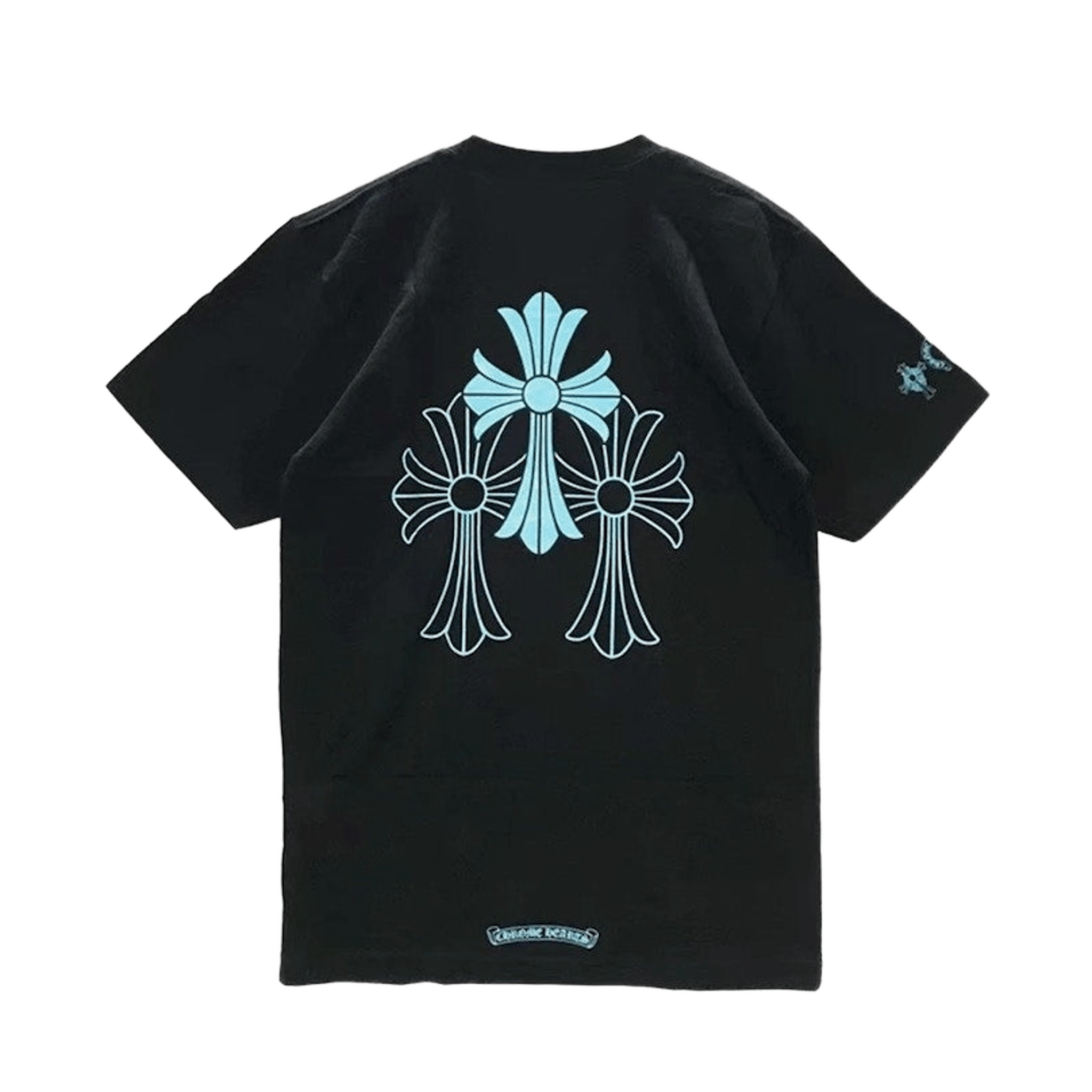 Chrome Hearts Blue Triple Cross T-Shirt Black - Morely TrendsChrome Hearts Type here:)