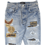 Amiri Biker Patch Jean Clay Indigo - Morely TrendsAMIRI Type here:)