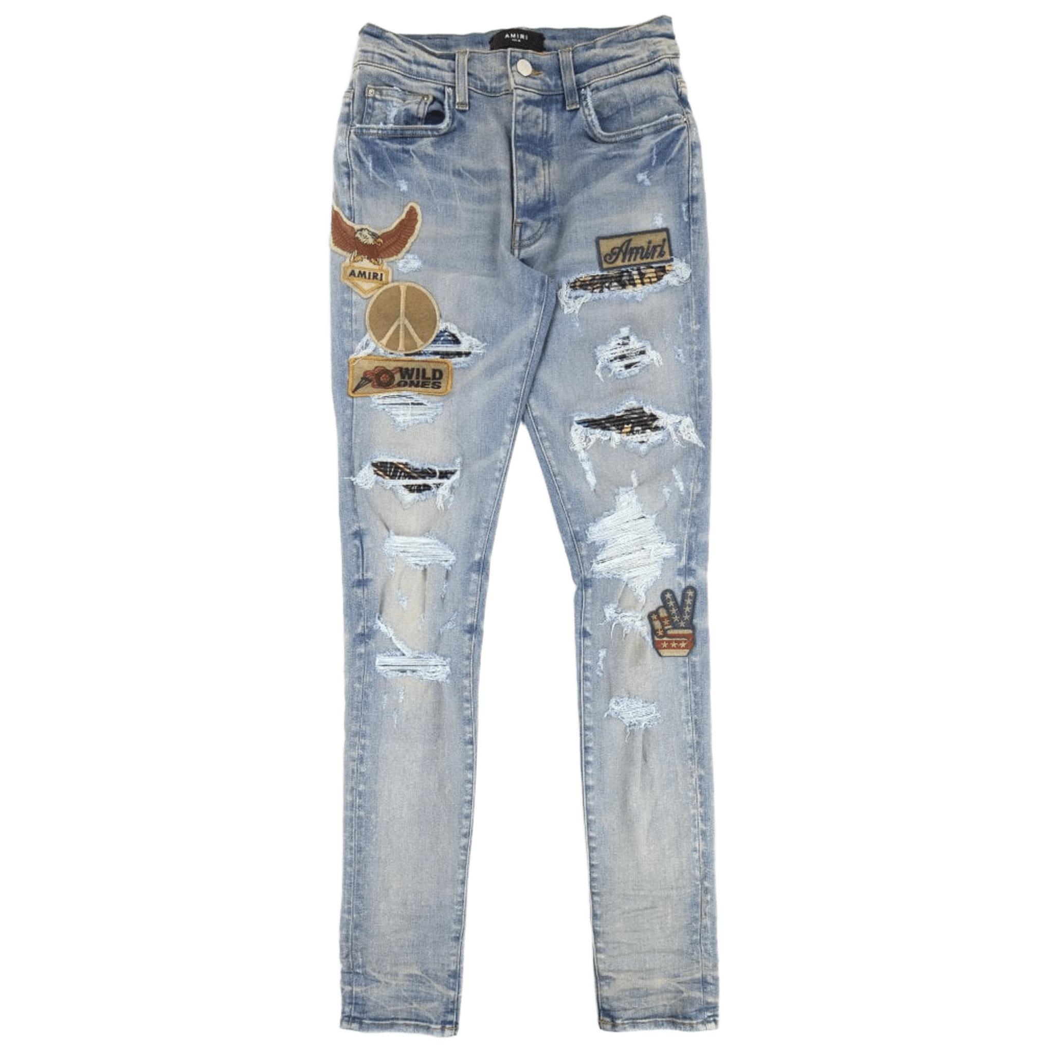 Amiri Biker Patch Jean Clay Indigo - Morely TrendsAMIRI Type here:)
