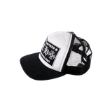 Chrome Hearts CH Hollywood Trucker Hat Black/White