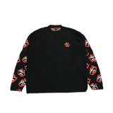 Chrome Hearts Matty Boy Lips Logo Cashmere Jumper Black Red