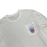 Chrome Hearts Gradient Horseshoe Dagger Logo Long Sleeve T-Shirt White