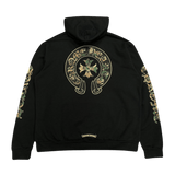 Chrome Hearts Camo Horsehoe Logo Hoodie Black