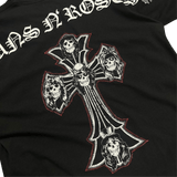 Chrome Hearts Guns N Roses Cross Spread Logo T-Shirt Black