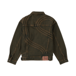 Supreme S Logo Denim Trucker Jacket Dirty Green