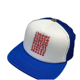 Chrome Hearts Eyechart Trucker Cap Blue