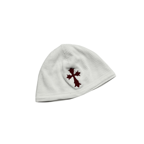 Chrome Hearts Vintage Cross & Scroll Logo Thermal Skully Beanie