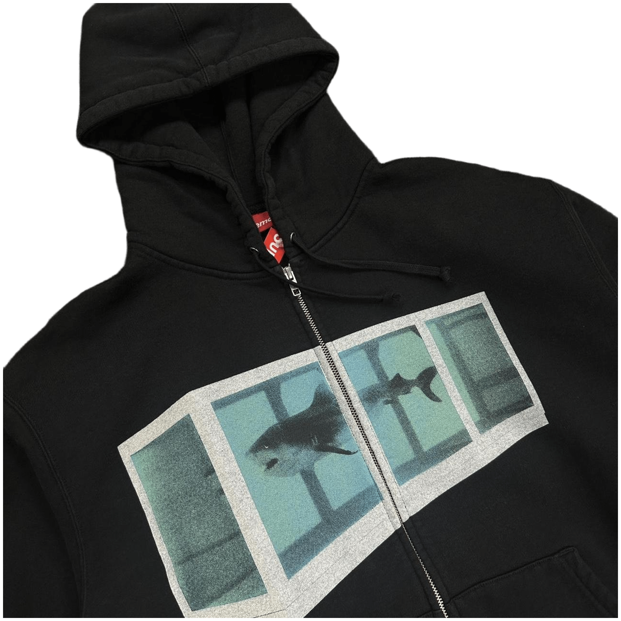 Supreme Damien Hirst Shark Tank Zip Up Hoodie Black - Morely TrendsSupreme Type here:)