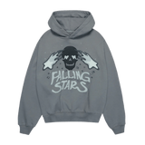 Broken Planet Falling Stars Hoodie Dark Gray