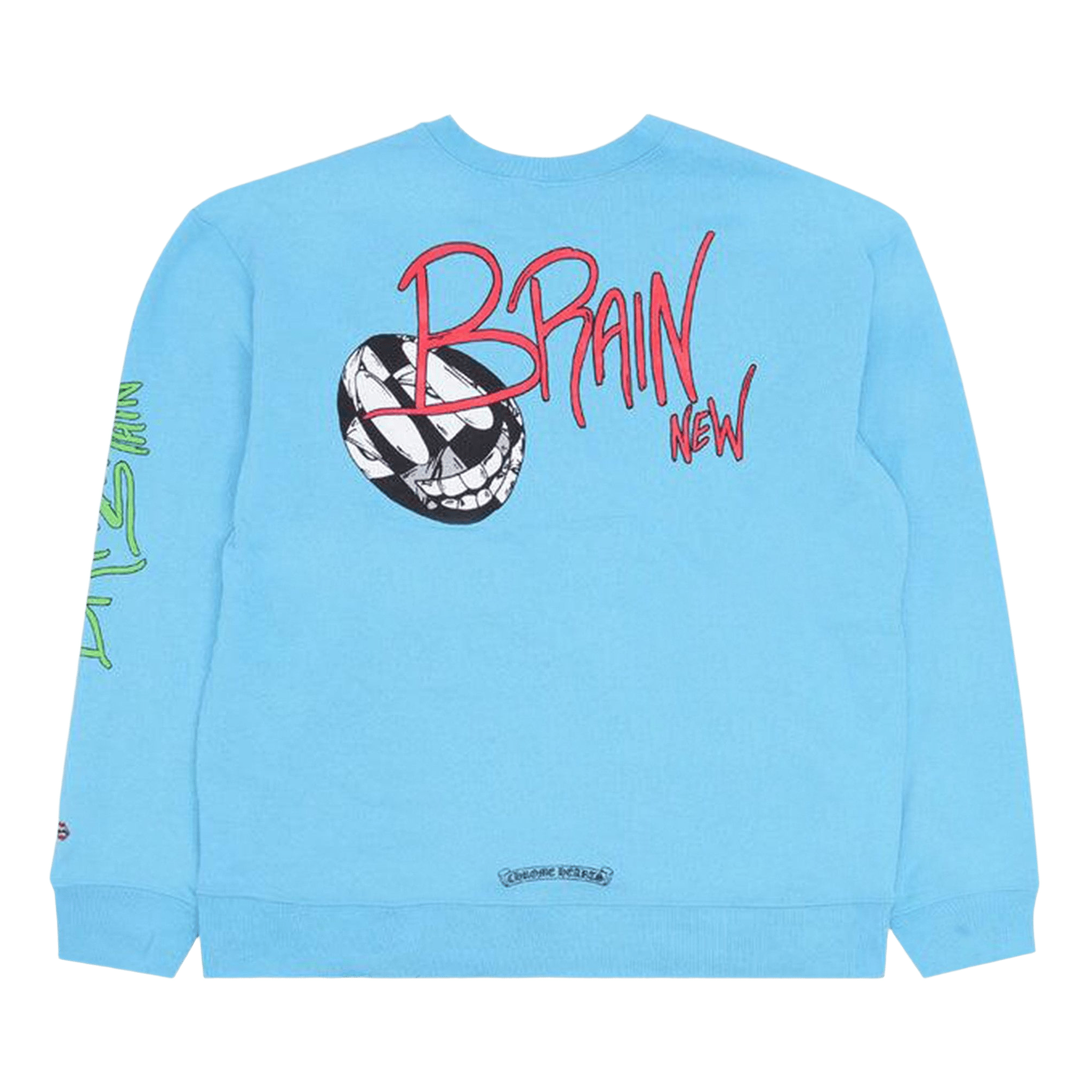 Chrome Hearts x Matty Boy Brain New Crewneck Sweatshirt Blue - Morely TrendsChrome Hearts Type here:)