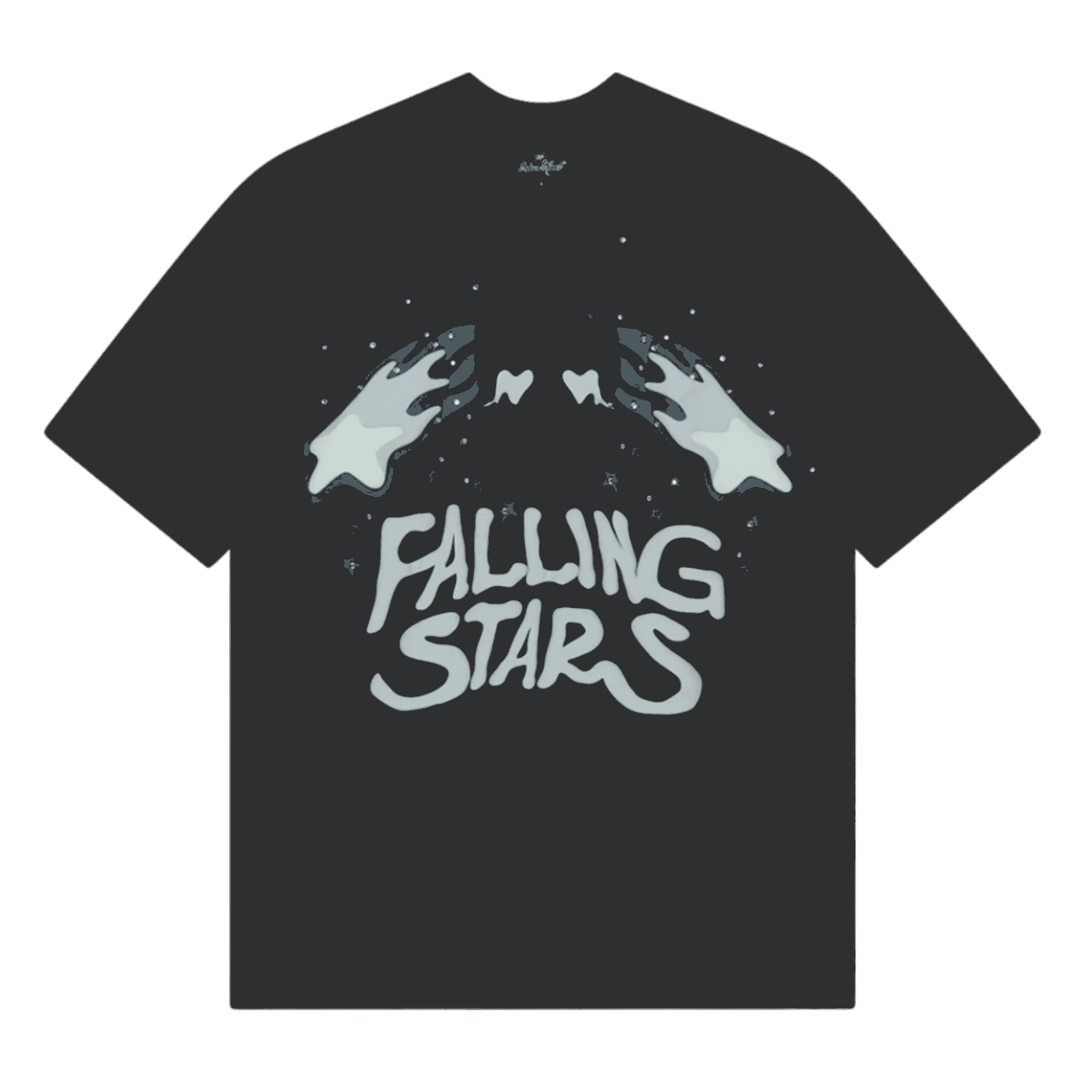 Broken Planet Falling Stars T-Shirt Soot Black