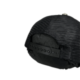 Chrome Hearts St. Barths Exclusive Purple 3 Leather Cross Patch Trucker Cap Black